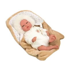 Alessandra Fur White Bonnet Baby Doll