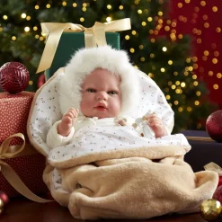 Alessandra Fur White Bonnet Baby Doll