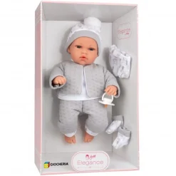 Baby Arias Crying Doll - Grey (33cm)