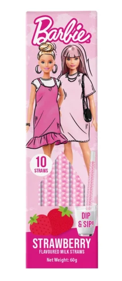 Barbie Milk Straws Strawberry