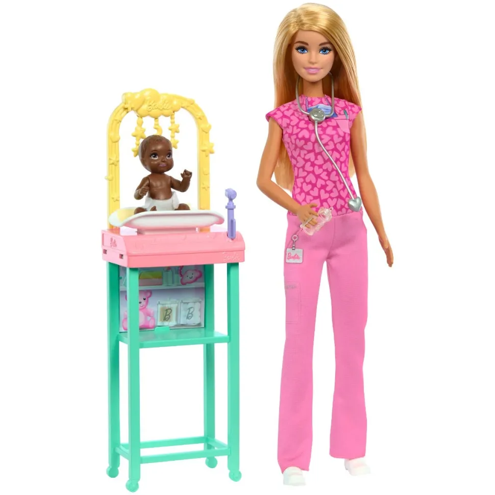 Barbie Nurturing Baby Doctor Playset