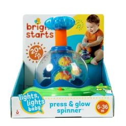 Bright Starts Lights Lights Baby Press N Glow Spinner