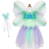 Butterfly Dress With Wings And Wand Green (5-6 years)