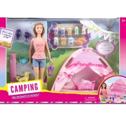 Ellie - 11.5 Inch Fashion Doll Camping Set Bendable Legs