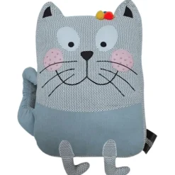 Embroidered Cat Cushion