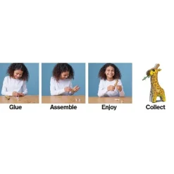 EUGY Giraffe 3D Craft Kit
