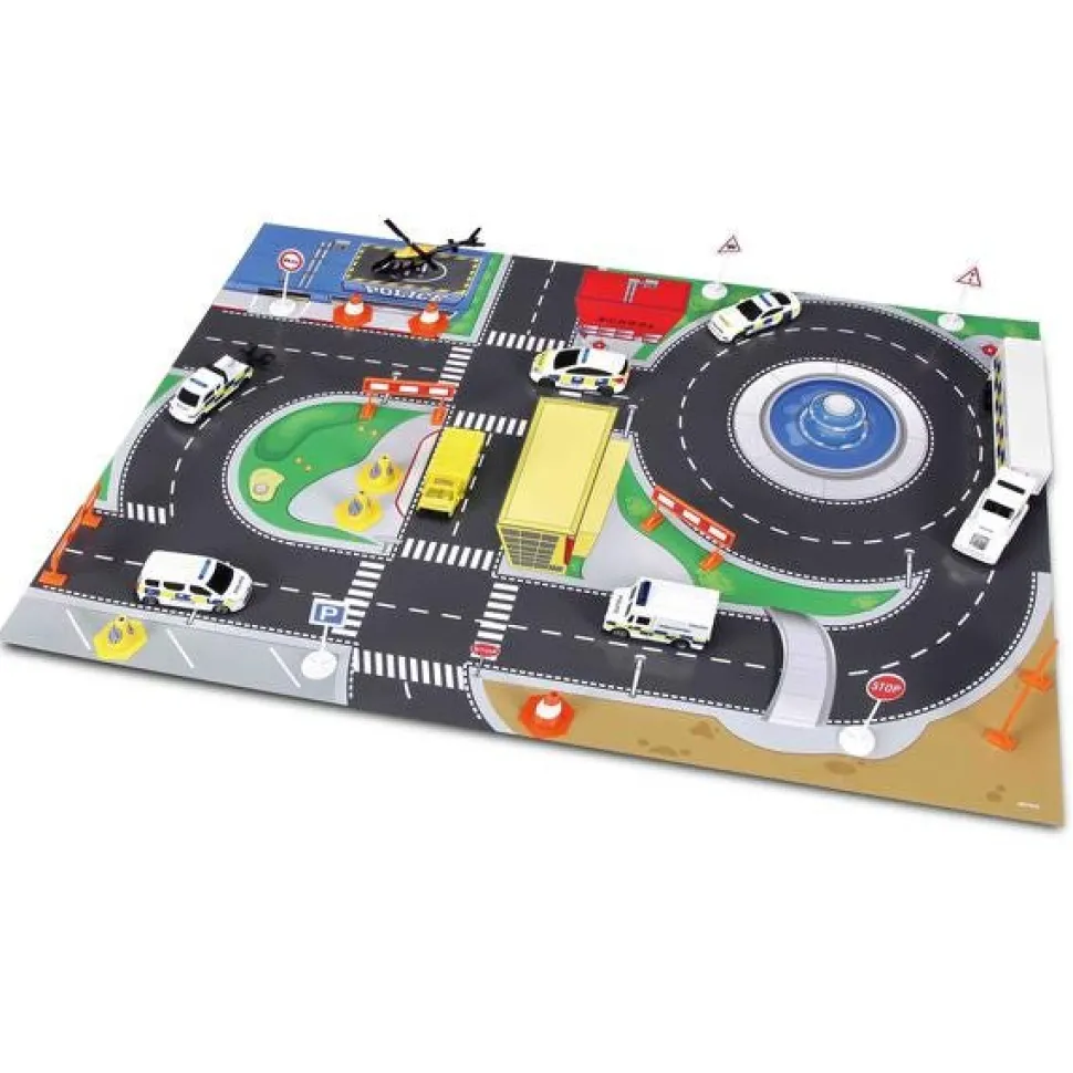 Fresh Metal Emergency Force Playset Inc Playmat