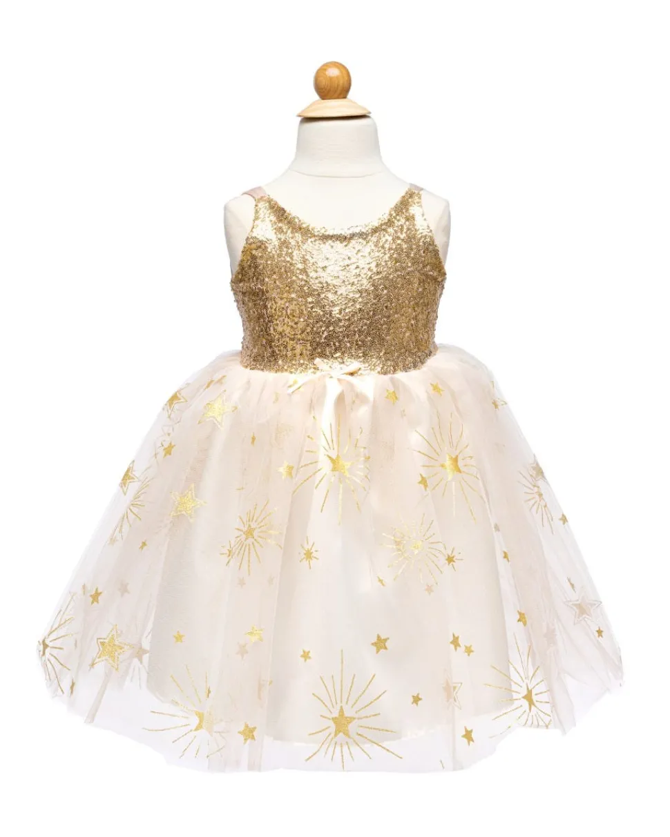 Golden Glam Princess Party Dress (7-8 years)