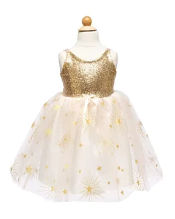 Golden Glam Princess Party Dress (3-4 years)