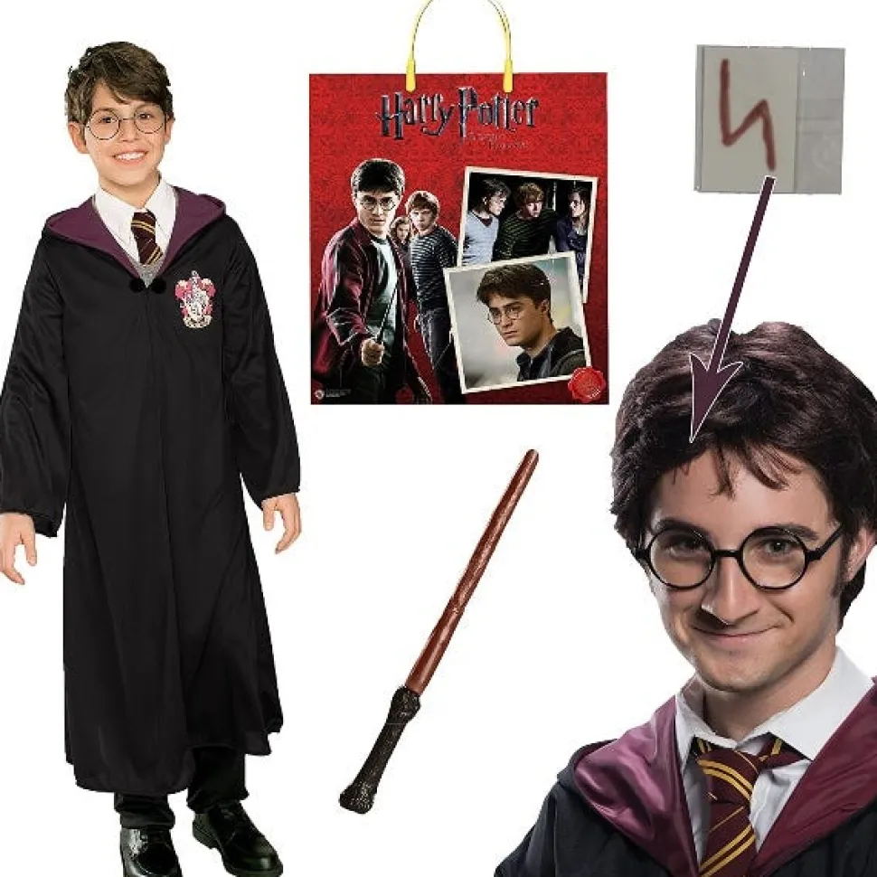 Harry Potter: Deluxe Robe with Glasses and Wand, 3-4 Years