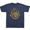 Harry Potter Hogwarts Crest Children's Navy T-Shirt Age 5-6