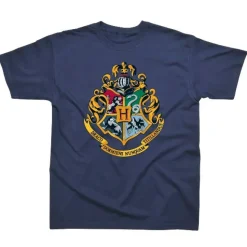 Harry Potter Hogwarts Crest Children's Navy T-Shirt Age 5-6