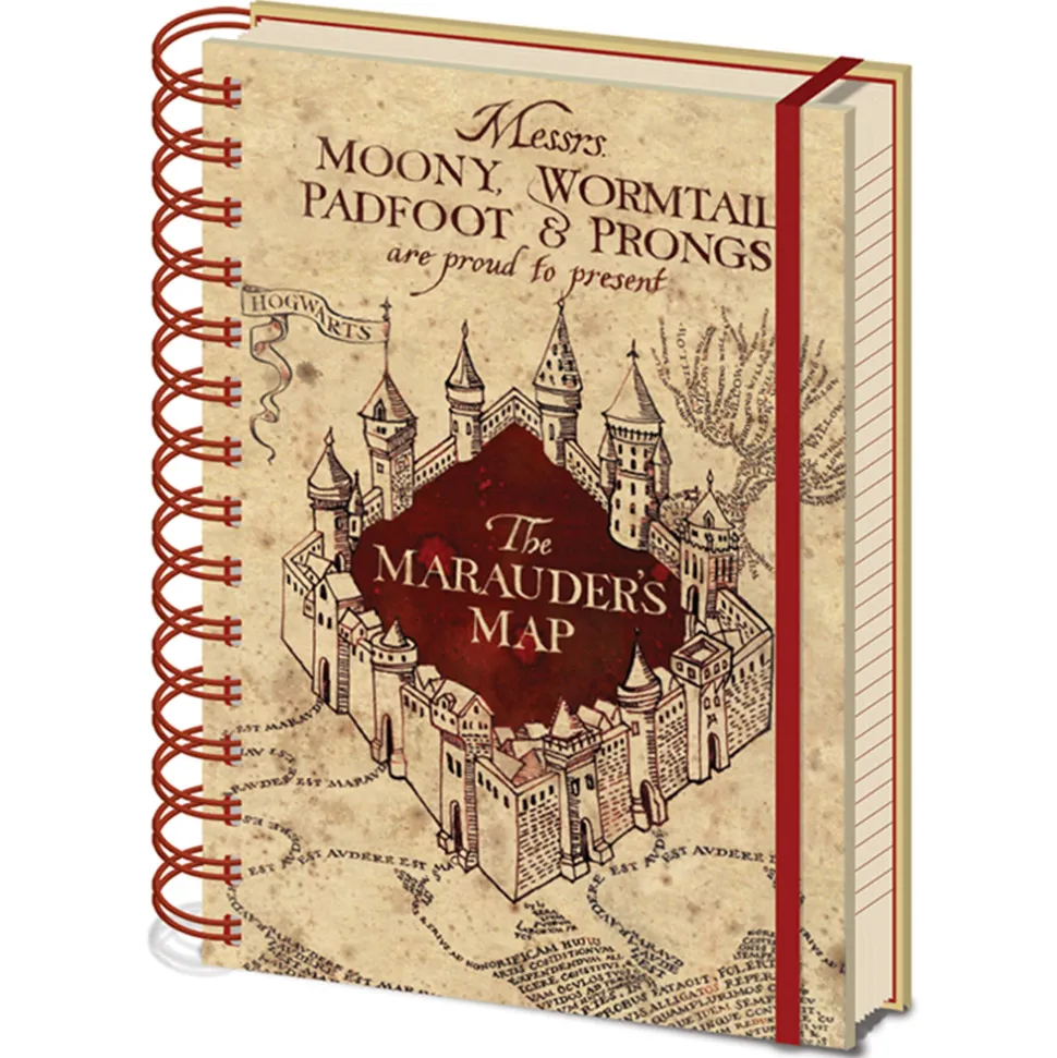 Harry Potter Marauders Map A5 Lined Notebook