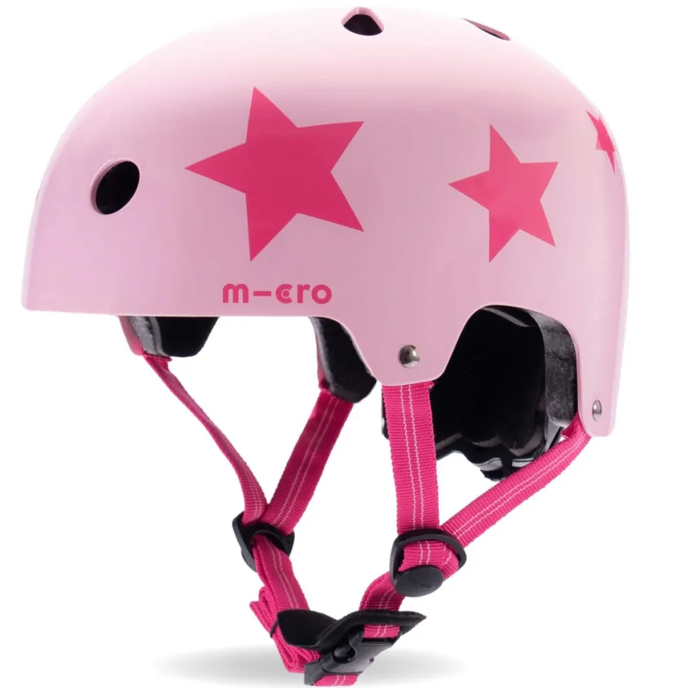 Helmet Pink Star Medium (55-58cm)