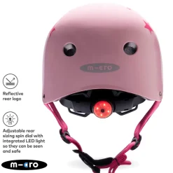 Helmet Pink Star Medium (55-58cm)