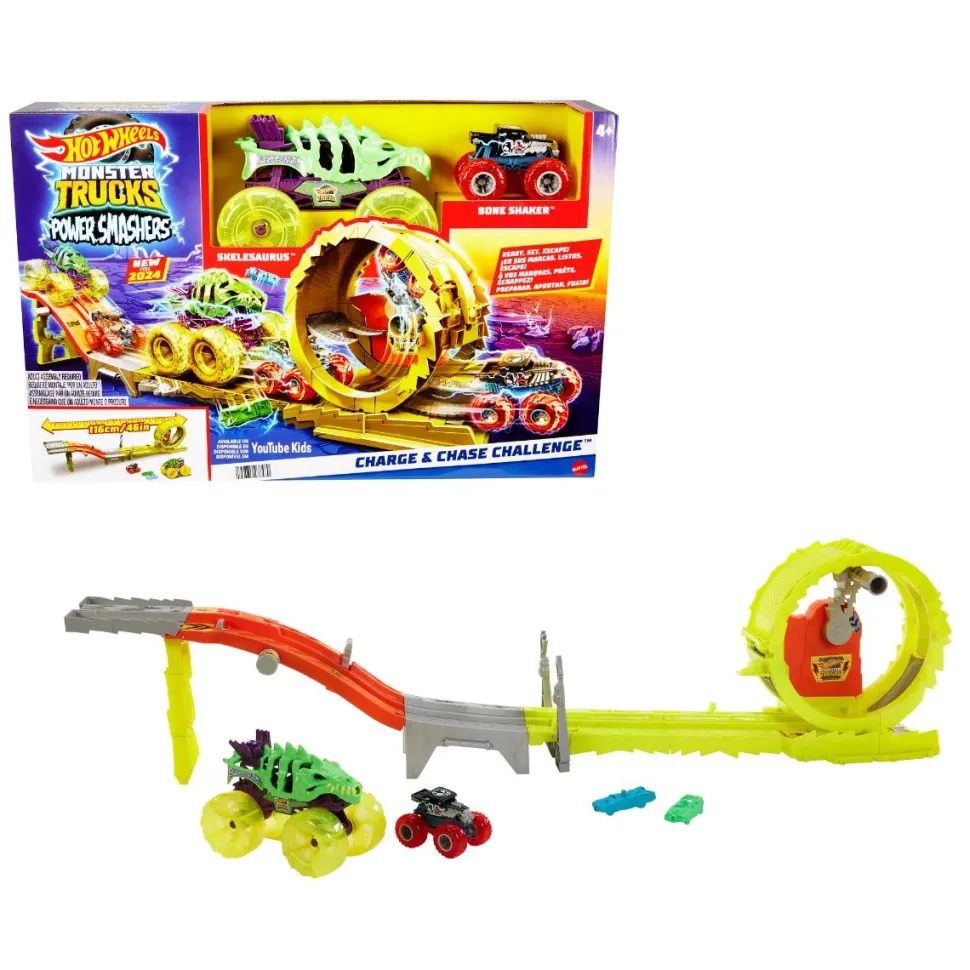 Hot Wheels Monster Trucks Rhinomite's Chargin' Challenge