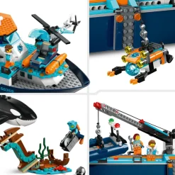 LEGO® 60368 City Arctic Explorer Ship, Big Floating Boat Toy