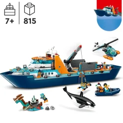 LEGO® 60368 City Arctic Explorer Ship, Big Floating Boat Toy