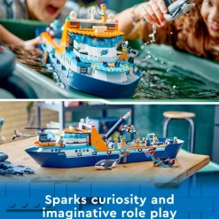 LEGO® 60368 City Arctic Explorer Ship, Big Floating Boat Toy