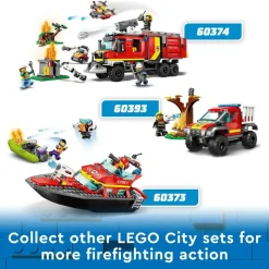 LEGO® 60374 City Fire Command Unit Set With Fire Engine Toy