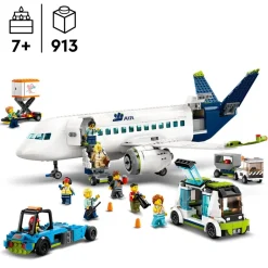 LEGO® 60367 City Passenger Aeroplane Toy & 4 Airport Vehicles