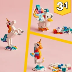 LEGO® 31140 Creator 3 in 1 Magical Unicorn Toy Animal Playset