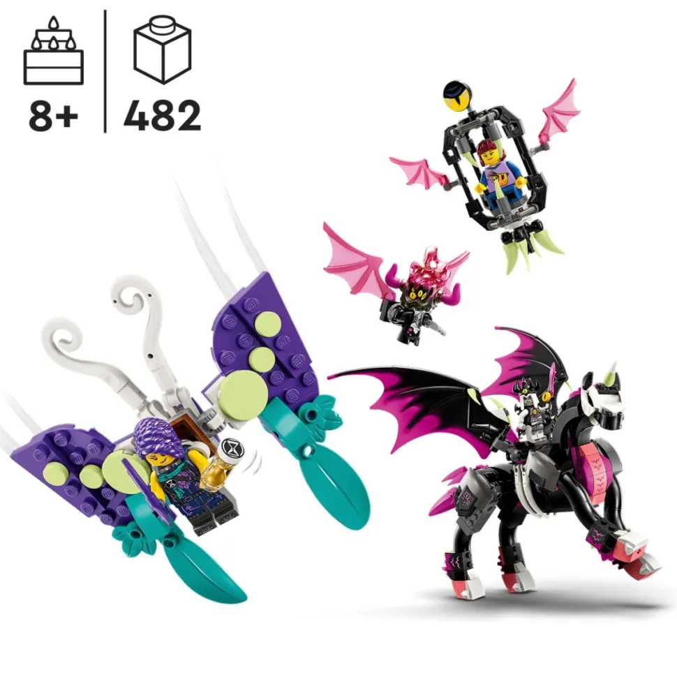 LEGO® 71457 Dreamzzz Pegasus Flying Horse Toy, 2In1 Creature
