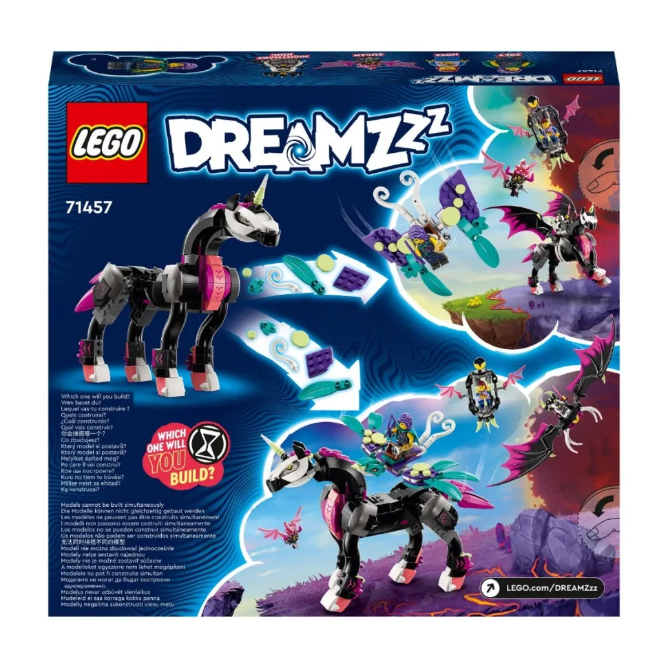 LEGO® 71457 Dreamzzz Pegasus Flying Horse Toy, 2In1 Creature