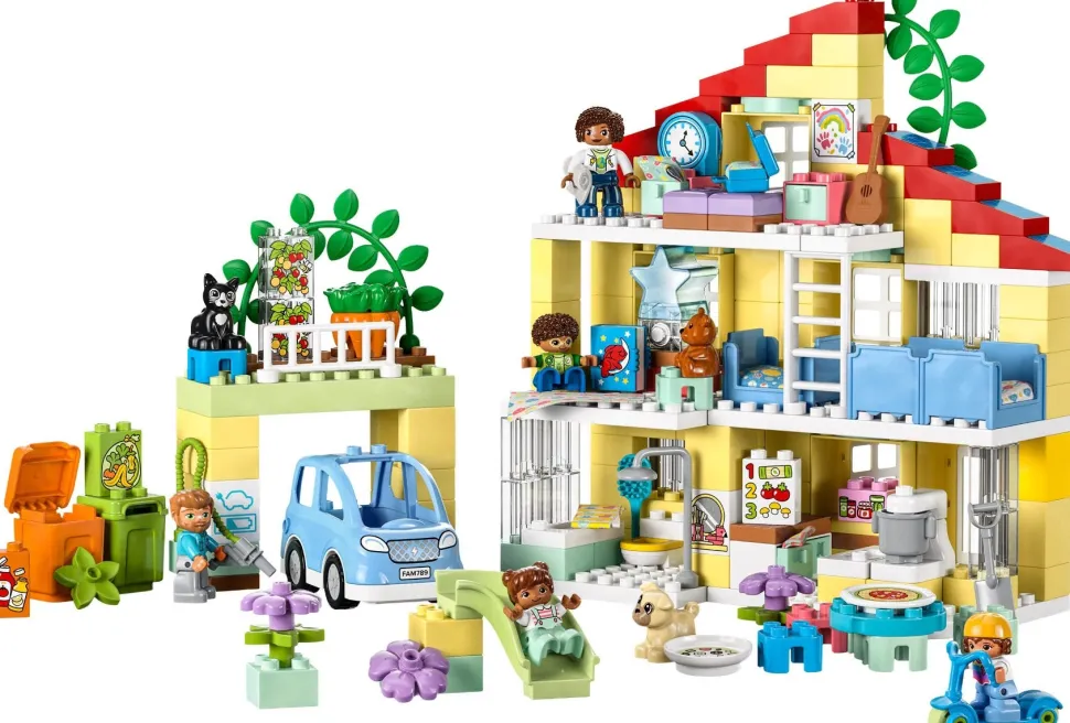 LEGO® 10994 DUPLO 3in1 Family House Toy for Toddlers Aged 3+