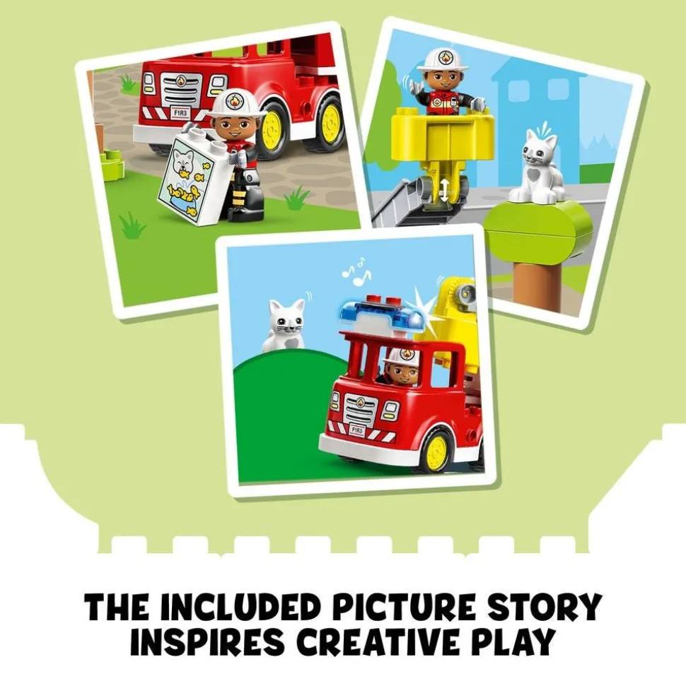 LEGO® 10969 Duplo Rescue Fire Engine Toy with Lights & Sound