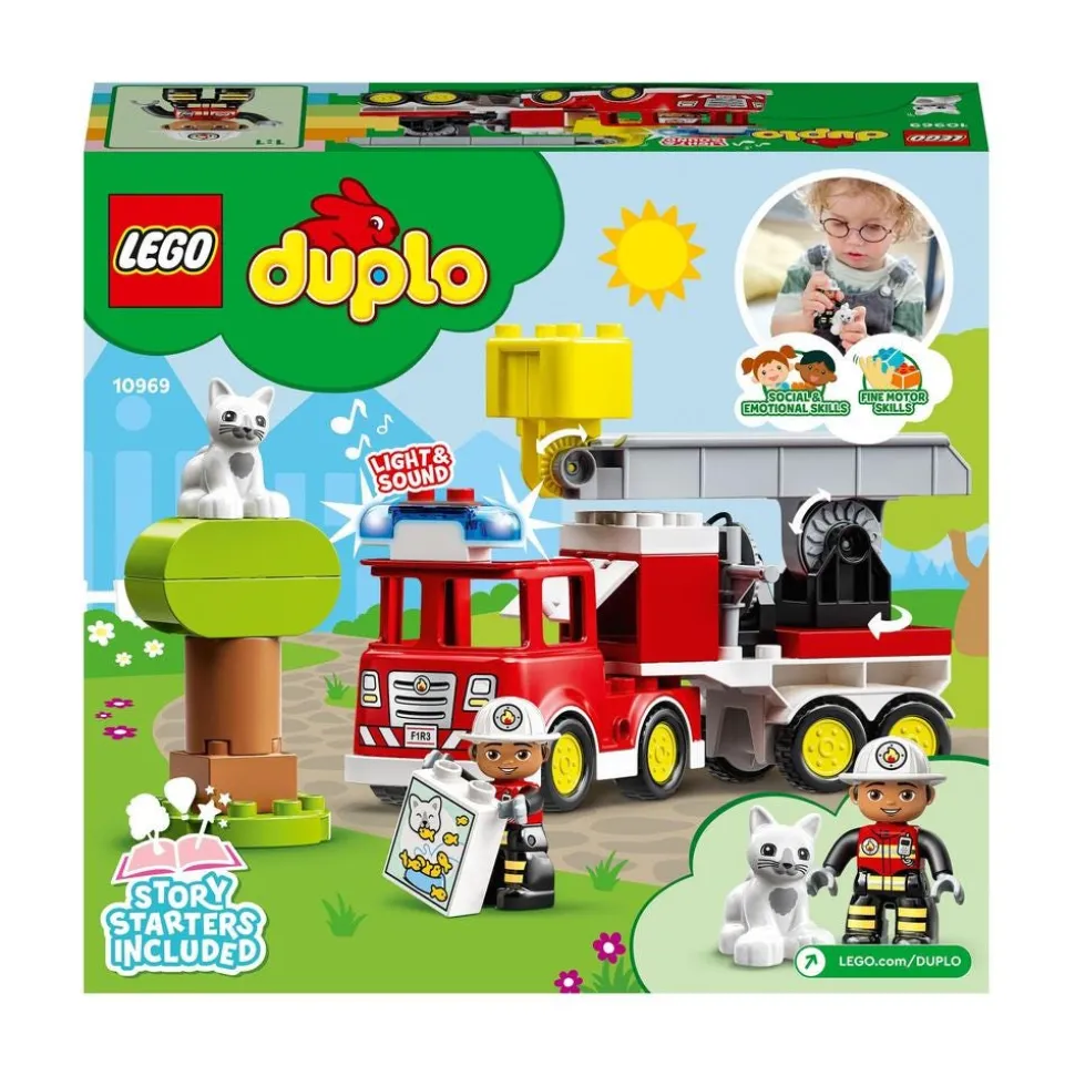LEGO® 10969 Duplo Rescue Fire Engine Toy with Lights & Sound