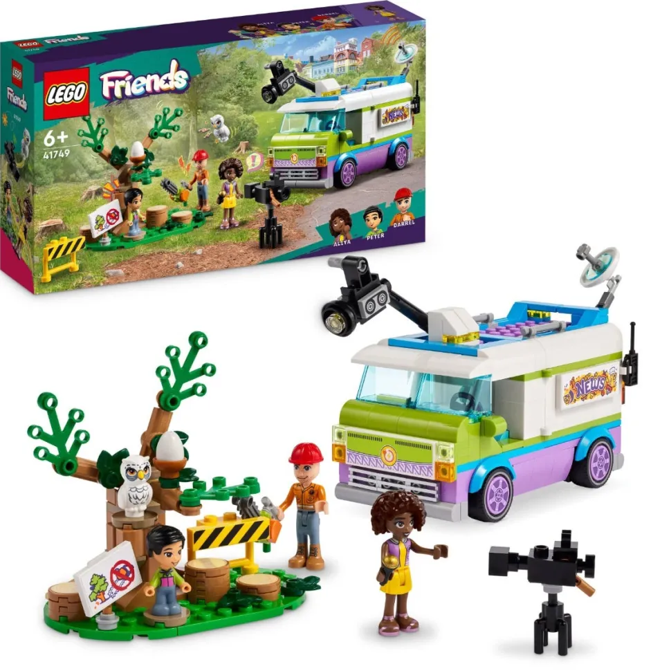 LEGO® 41749 Friends Newsroom Van Animal Rescue Toy Playset