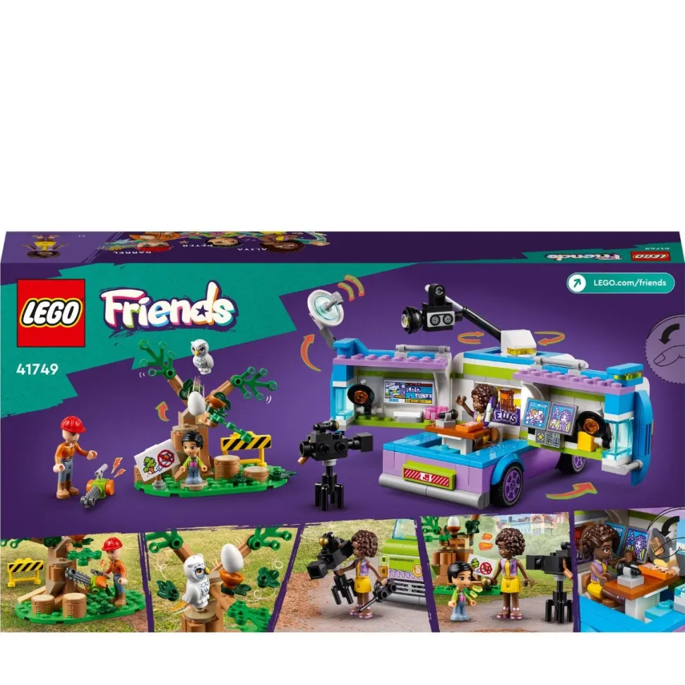 LEGO® 41749 Friends Newsroom Van Animal Rescue Toy Playset