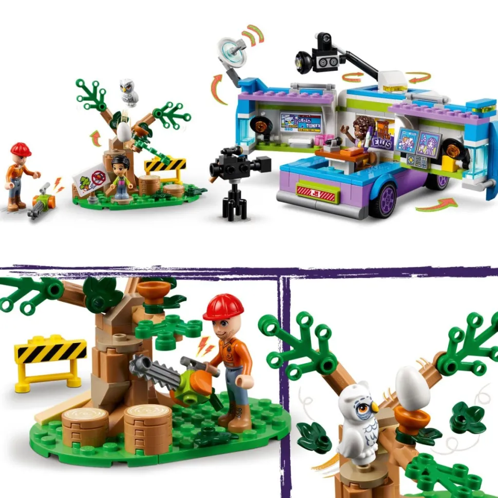 LEGO® 41749 Friends Newsroom Van Animal Rescue Toy Playset