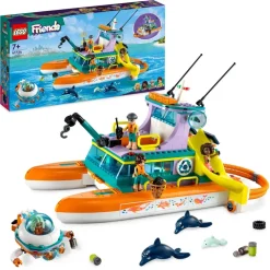 LEGO® 41734 Friends Sea Rescue Boat Toy with Dolphin Figures