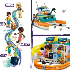 LEGO® 41734 Friends Sea Rescue Boat Toy with Dolphin Figures