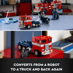LEGO® 10302 Icons Optimus Prime, Transformers Robot Model Set