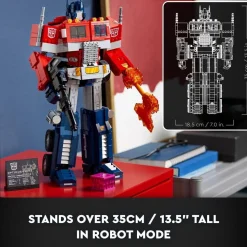 LEGO® 10302 Icons Optimus Prime, Transformers Robot Model Set