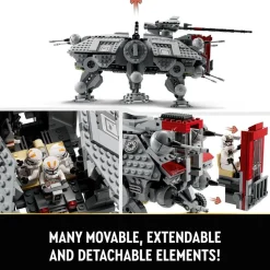LEGO® 75337 Star Wars AT-TE Walker Set with Droid Figures