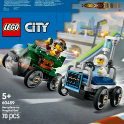 LEGO® City Aeroplane vs. Hospital Bed Race Car Pack 60459