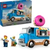 LEGO® City Doughnut Truck Toy, Set with 2 Minifigures 60452