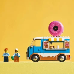 LEGO® City Doughnut Truck Toy, Set with 2 Minifigures 60452