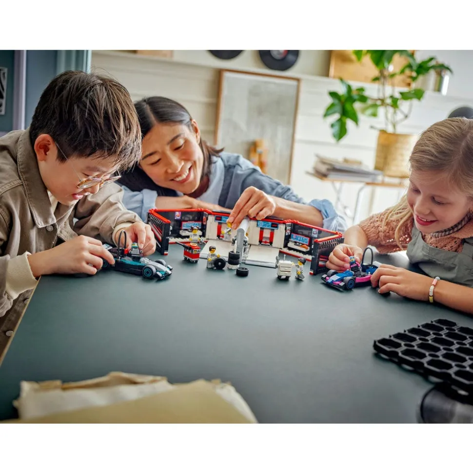 LEGO® City F1 Garage & Mercedes-AMG & Alpine Cars Set 60444