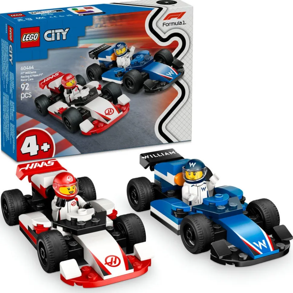 LEGO® City F1 Williams Racing & Haas F1 Race Cars Set 60464