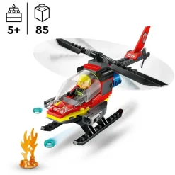 LEGO® City Fire Rescue Helicopter Building Set 60411