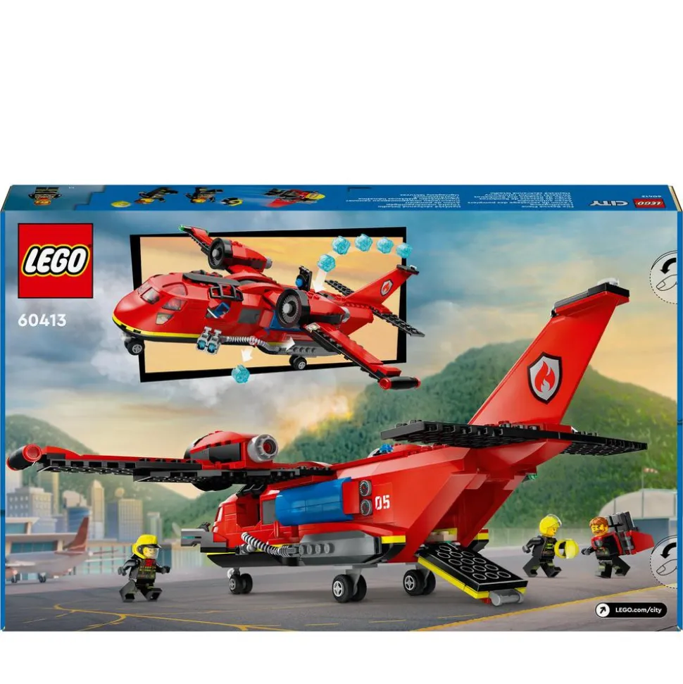 LEGO® City Fire Rescue Plane Building Toy Set 60413
