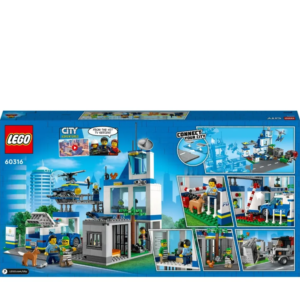 LEGO® City Police Station Truck Toy & Helicopter Set 60316