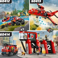 LEGO® City 4x4 Fire Engine with Rescue Boat Toy 60412