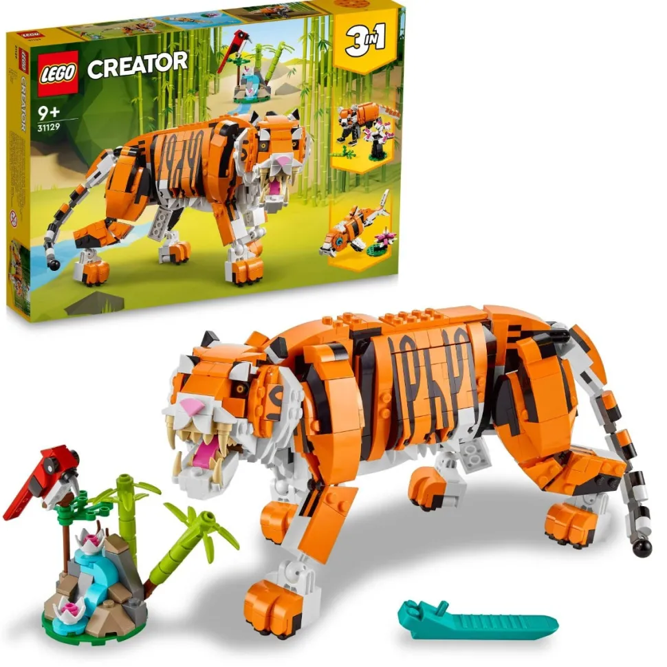 LEGO® Creator 3 In 1 Majestic Tiger Animal Building Toy 31129