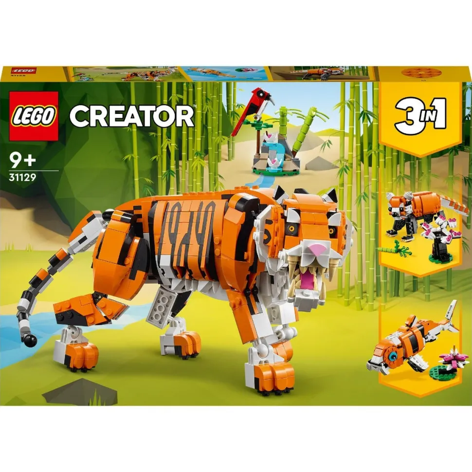LEGO® Creator 3 In 1 Majestic Tiger Animal Building Toy 31129